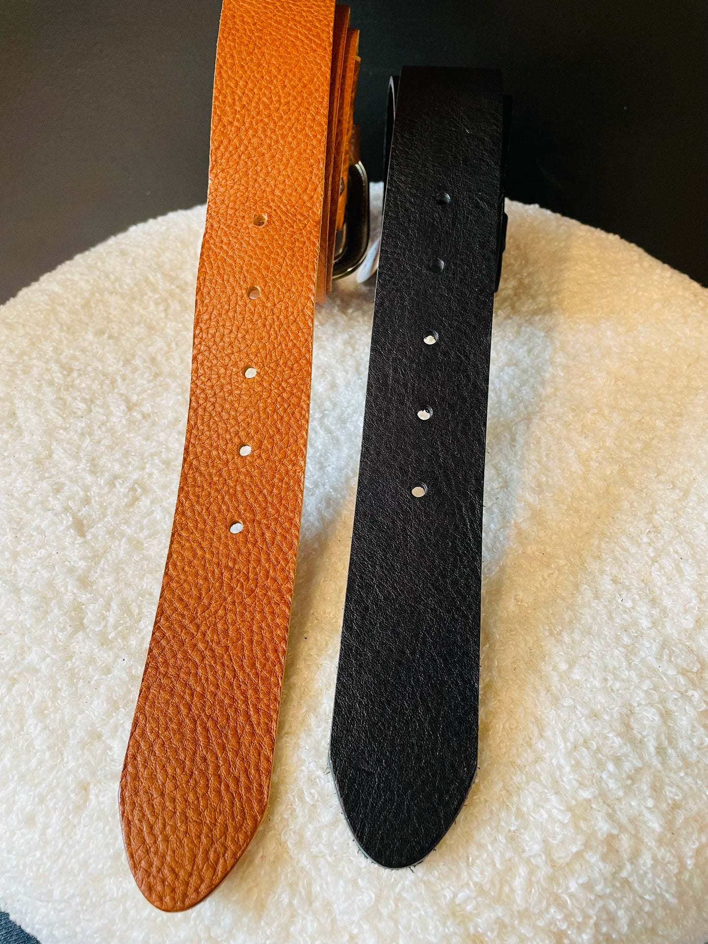 Ceinture cuir cognac  La Maison de Tadig